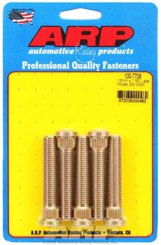 ARP   Wheel Stud Kit - M12x1.5 2.500/.509 Knurl  ARP100-7708