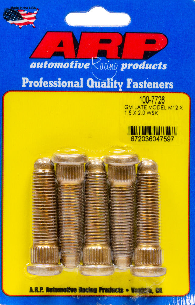 ARP   Wheel Stud Kit 12mm x 1.5 x 2.0 (5pk)  ARP100-7726