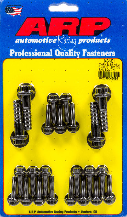Arp Oil Pan 12pt Bolt Kit Mopar 5.7L/6.1L Hemi MPN ARP140-1801 For Mopar Gen III