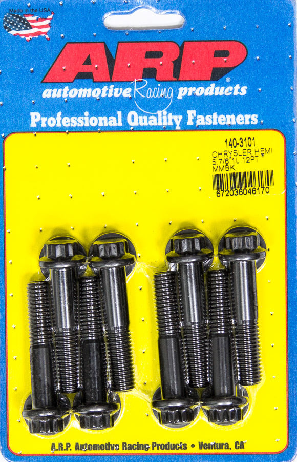 Arp Motor Mount Bolt Kit 12pt Mopar 5.7/6.1L Hemi MPN ARP140-3101 For Mopar Gen III