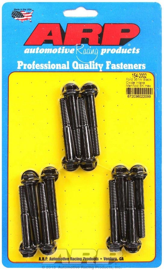 Arp SBF Intake Bolt Kit MPN ARP154-2002 For Ford