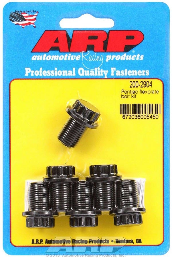 Arp Pontiac Flexplate Bolt Kit - 6-Bolt MPN ARP200-2904 For Pontiac