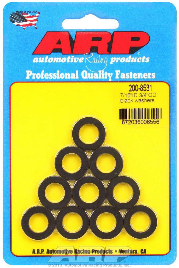 ARP   Black Washers - 7/16 ID x 3/4 OD (10)  ARP200-8531