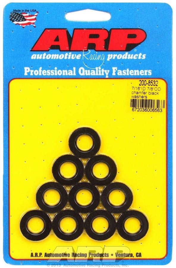 ARP   Black Washers - 7/16 ID x 7/8 OD (10)  ARP200-8532
