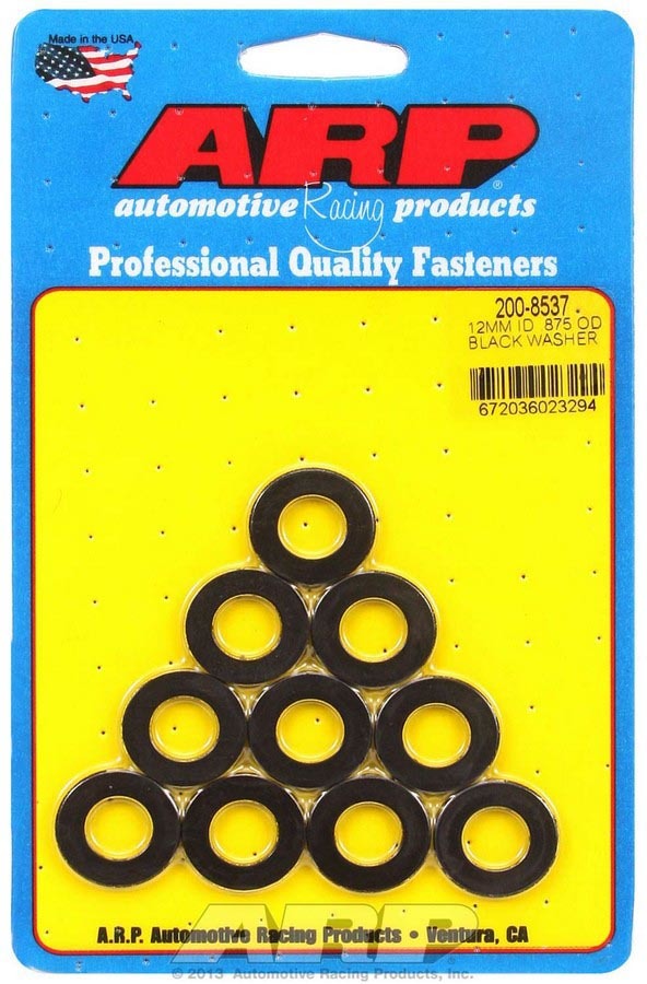 ARP   Black Washers - 12mm ID x 7/8 OD (10)  ARP200-8537
