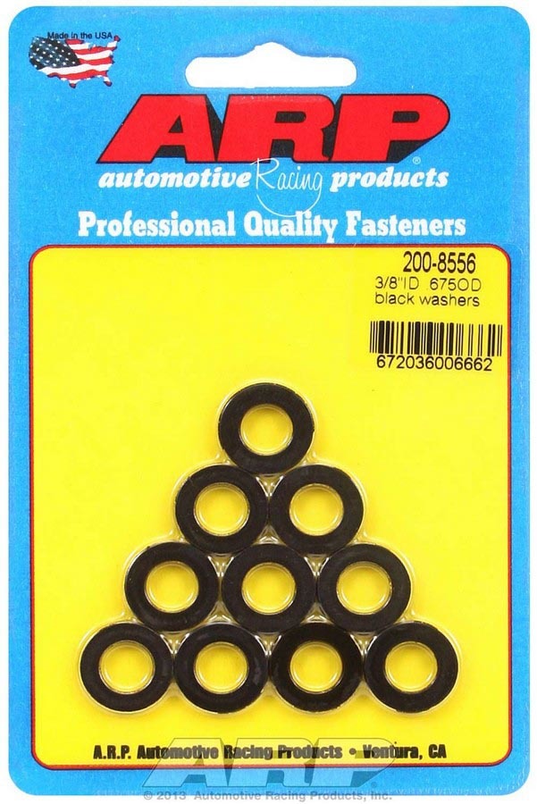ARP   Black Washers - 3/8 ID x .675 OD (10)  ARP200-8556