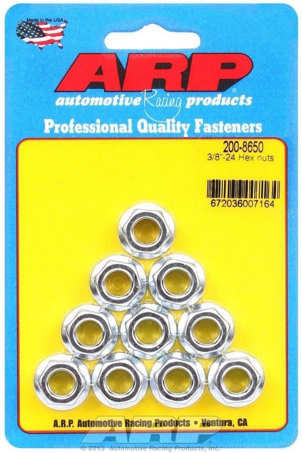 ARP   Hex Nuts - 3/8-24 (10)   ARP200-8650