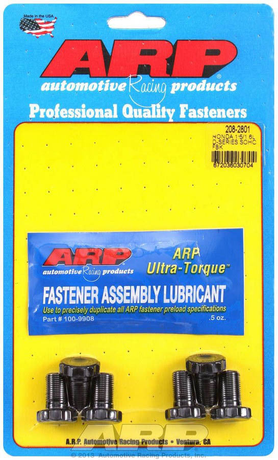 Arp Flywheel Bolt Kit Honda 1.5L/1.6L SOHC D-Series MPN ARP208-2801 For Honda