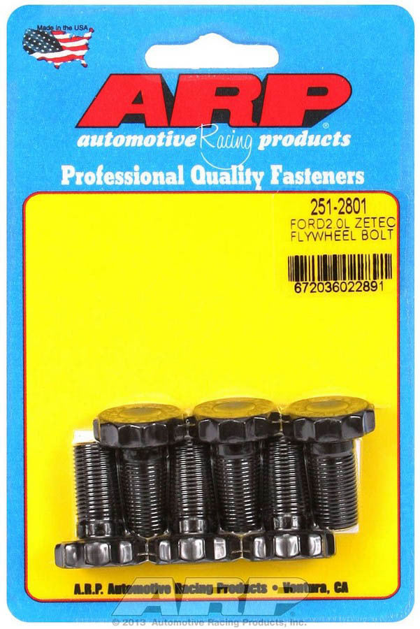 Arp Ford Flywheel Bolt Kit - 2.0L Zetec MPN ARP251-2801 For Ford