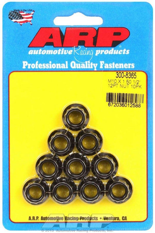 Arp 10mm x 1.50 12pt. Nuts (10) MPN ARP300-8365