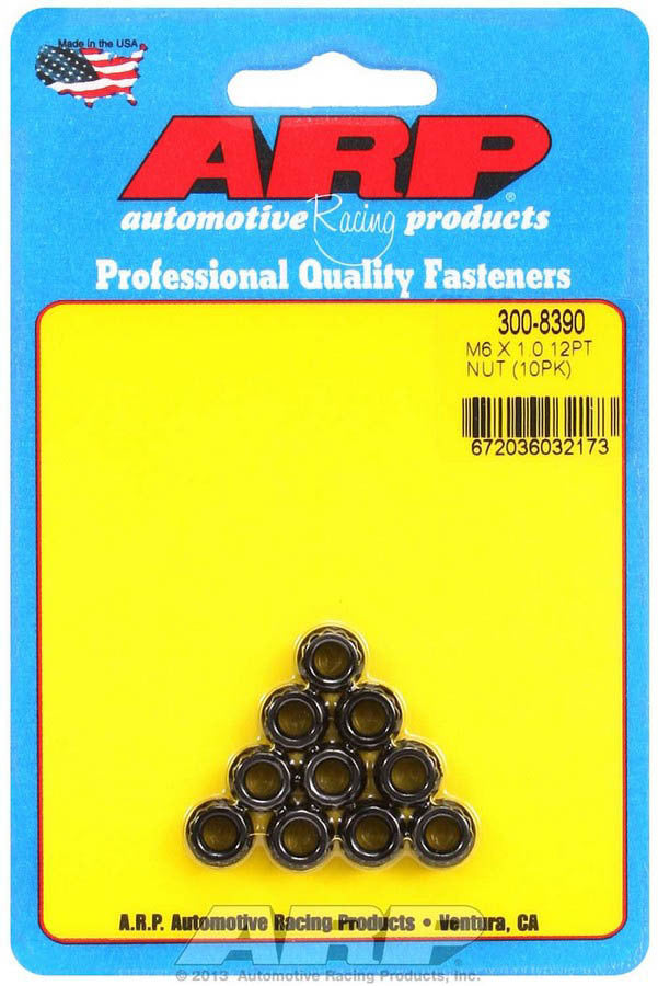 Arp 6mm x 1.00 12pt. Nuts (10) MPN ARP300-8390