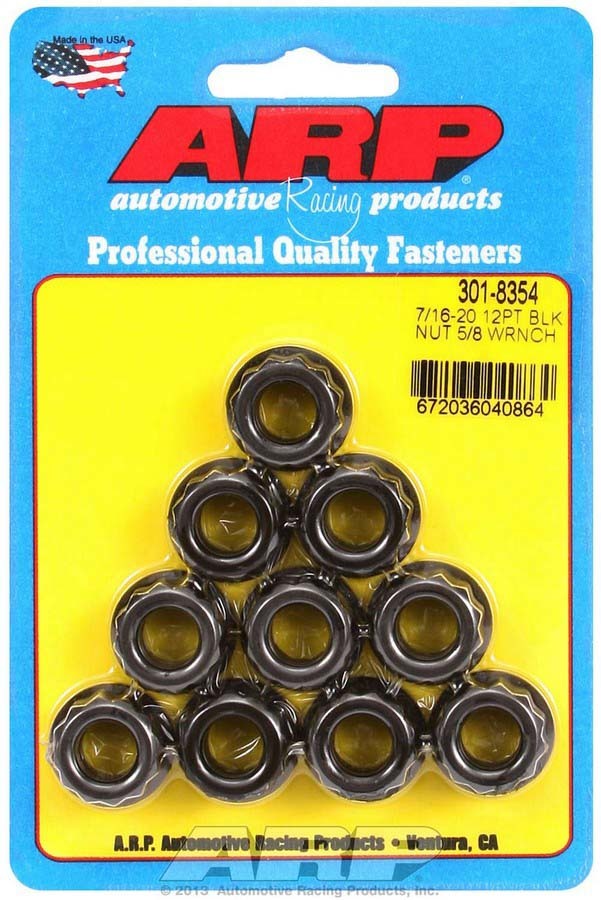 Arp 7/16-20 12pt. Nuts (10) MPN ARP301-8354