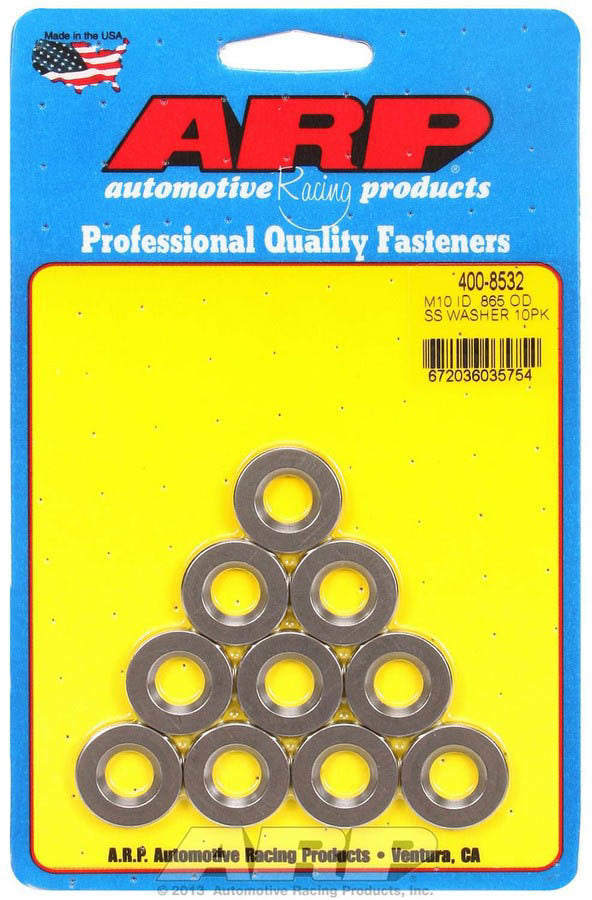 ARP   10mm ID SS Washers 10pk  .865 OD  ARP400-8532