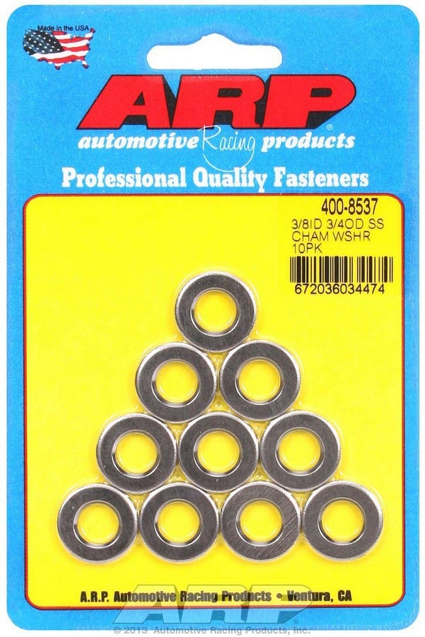 ARP   S/S Flat Washers - 3/8 ID x 3/4 OD (10)  ARP400-8537
