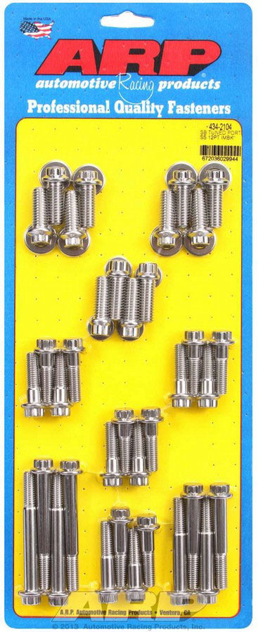 Arp SBC S/S Intake Bolt Kit 12pt. MPN ARP434-2104 For Chevy, GM