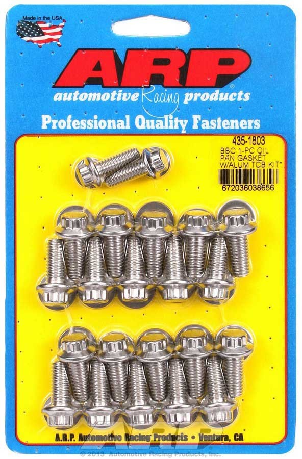 ARP   BBC S/S Oil Pan Bolt Kit 12pt.  ARP435-1803