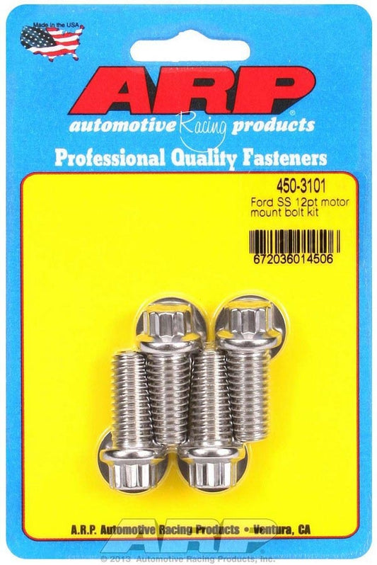 Arp SBF S/S Motor Mount Bolt Kit - 12pt. MPN ARP450-3101 For Ford