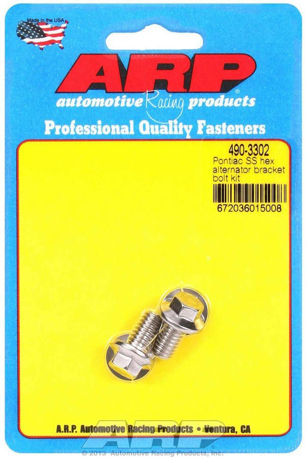 ARP   Pontiac S/S Alternator Bracket Bolt Kit 6pt.  ARP490-3302