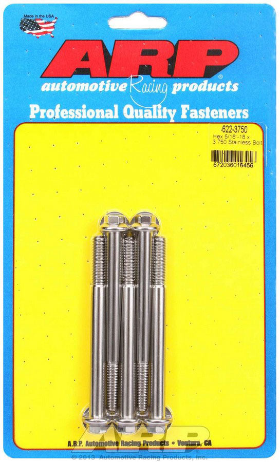 ARP   S/S Bolt Kit - 6pt. (5) 5/16-18 x 3.750  ARP622-3750