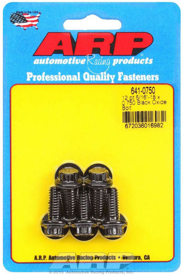 ARP   Bolt Kit - 12pt. (5) 5/16-18 x .750  ARP641-0750
