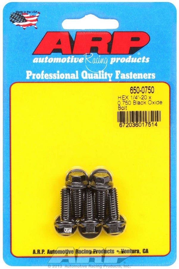 ARP   Bolt Kit - 6pt. (5) 1/4-20 x .750  ARP650-0750