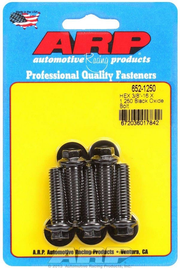 ARP   Bolt Kit - 6pt. (5) 3/8-16 x 1.250  ARP652-1250