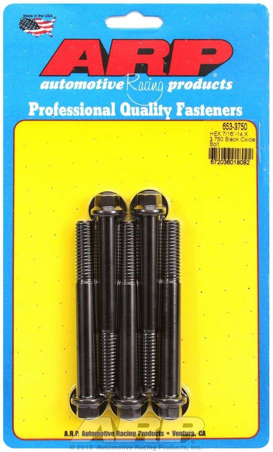Arp Bolt Kit - 6pt. (5) 7/16-14 x 3.750 MPN ARP653-3750 For Universal use