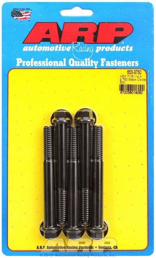 Arp Bolt Kit - 6pt. (5) 7/16-14 x 3.750 MPN ARP653-3750 For Universal use
