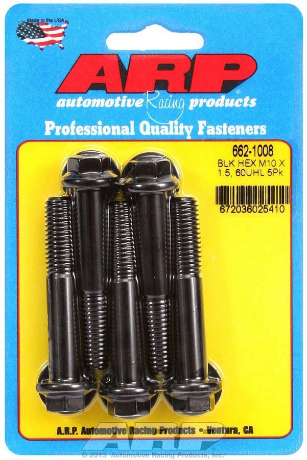 ARP   Bolt Kit - 6pt. (5) 10mm x 1.5 x 60mm  ARP662-1008