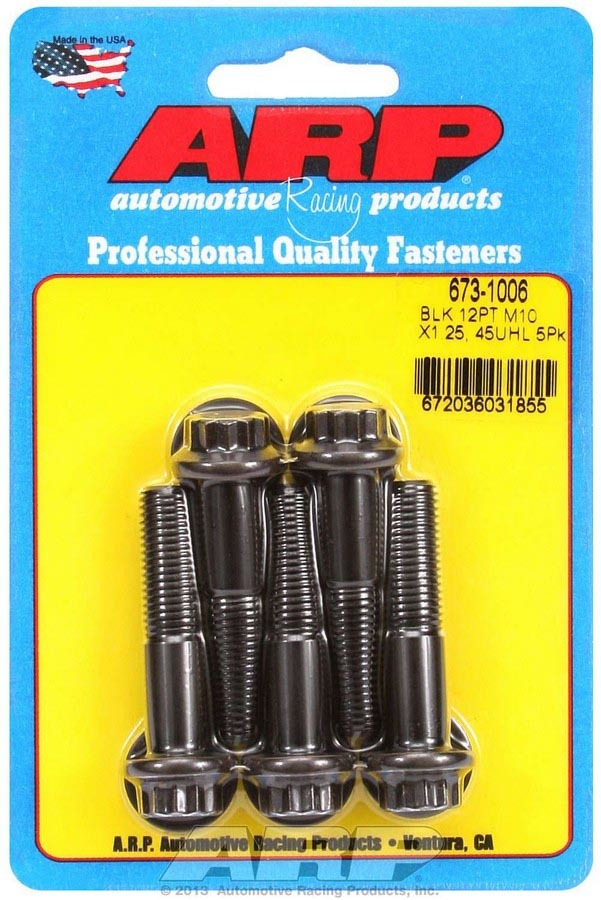 ARP   Bolt Kit - 12pt 5pk 10mm x 1.25 x 45mm  ARP673-1006
