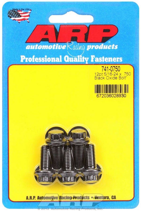 ARP   Bolt Kit - 12pt. (5) 5/16-24 x .750  ARP741-0750