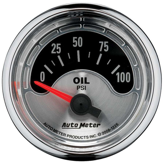 Autometer 2-1/16 A/M Oil Pressure Gauge 0-100psi MPN ATM1226