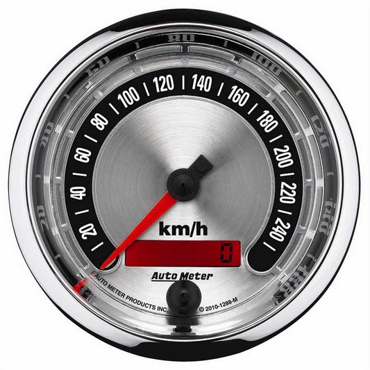 Autometer 3-3/8 A/M Speedometer 260KPH MPN ATM1288-M Ram