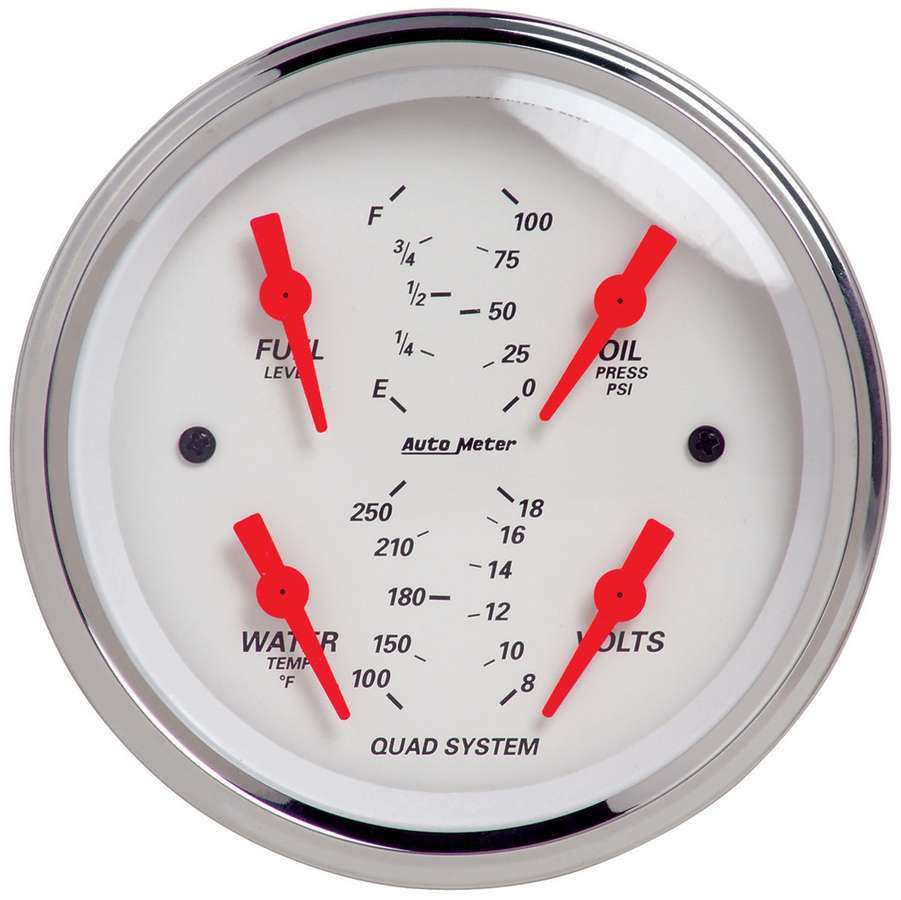 Autometer 3-3/8in A/W Quad Gauge MPN ATM1312