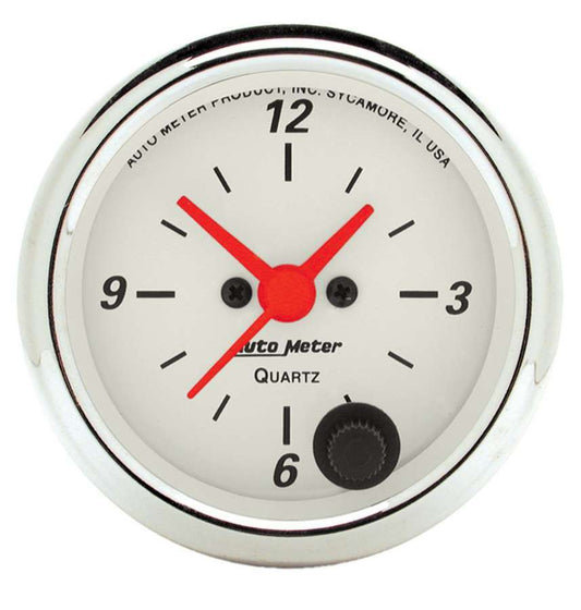 Autometer 2-1/16in A/W Clock MPN ATM1385