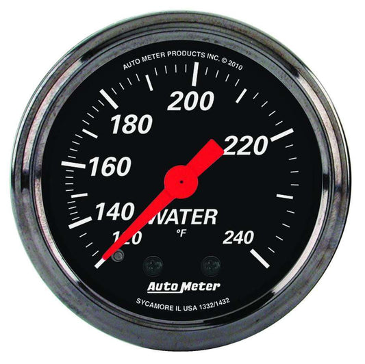 Autometer 2-1/16 D/B Water Temp Gauge 120-240 Degrees MPN ATM1432