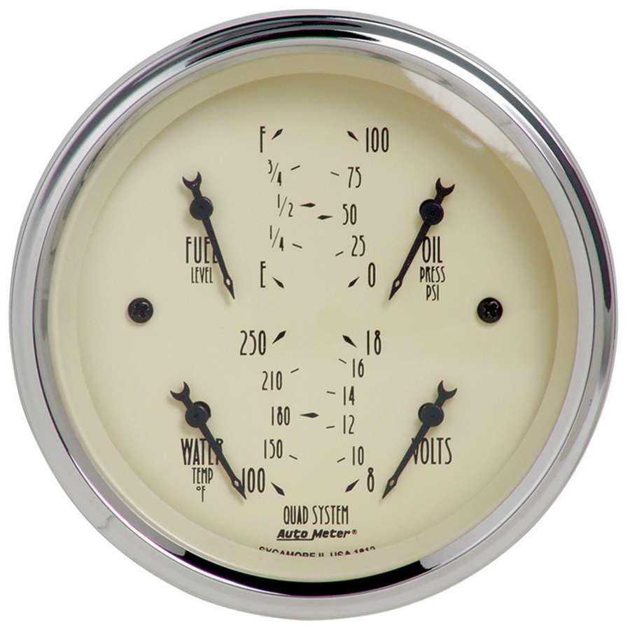 Autometer 3-3/8in A/B Quad Gauge MPN ATM1812