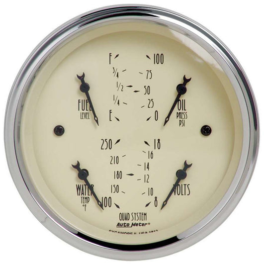Autometer 3-3/8in A/B Quad Gauge MPN ATM1812