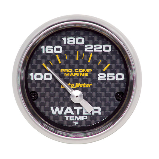 Autometer 2-1/16 Water Temp Gauge 100-250F C/F Marine MPN ATM200762-40