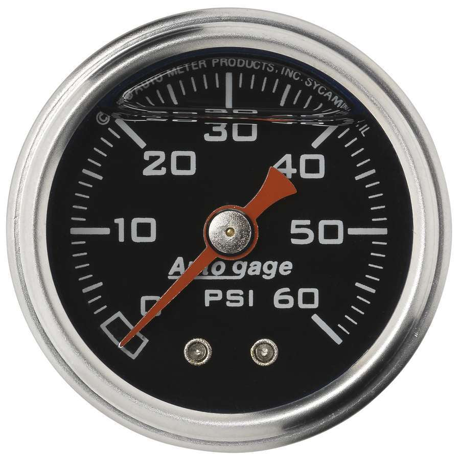 Autometer   1-1/2in Pressure Gauge - 0-60psi - Black Face  ATM2173