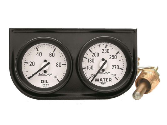 Autometer 2-1/16in Oil/Wtr Console MPN ATM2326