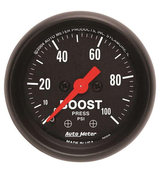Autometer 2-1/16in Z/S Boost Gauge - 0-100psi MPN ATM2618
