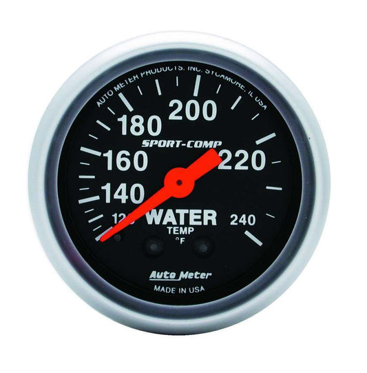 Autometer 2-1/16in Sport-Comp Water Temp.Gauge 120-240 MPN ATM3333