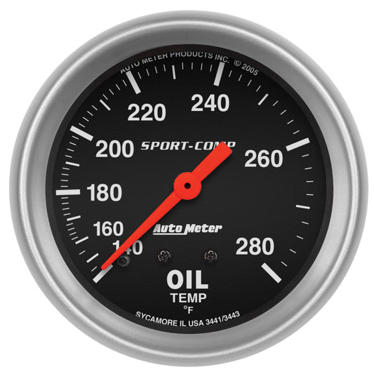 Autometer 140-280 Oil Temp Gauge MPN ATM3441