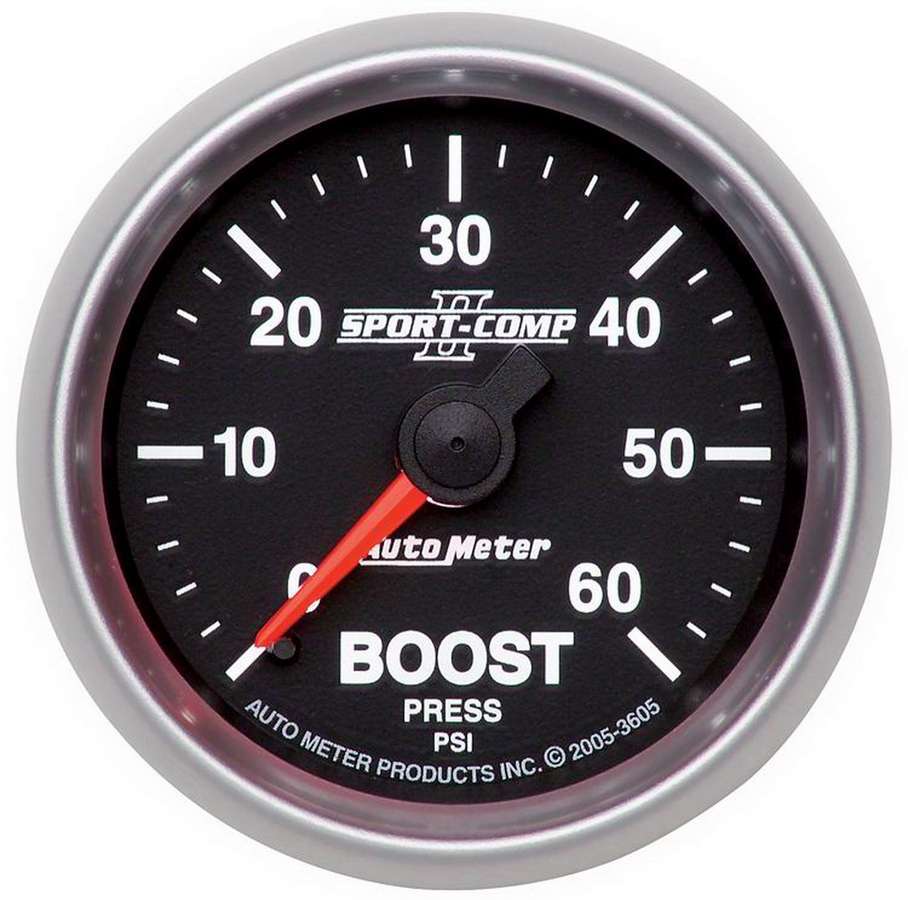 Autometer 2-1/16in S/C II Boost Gauge 0-60psi MPN ATM3605