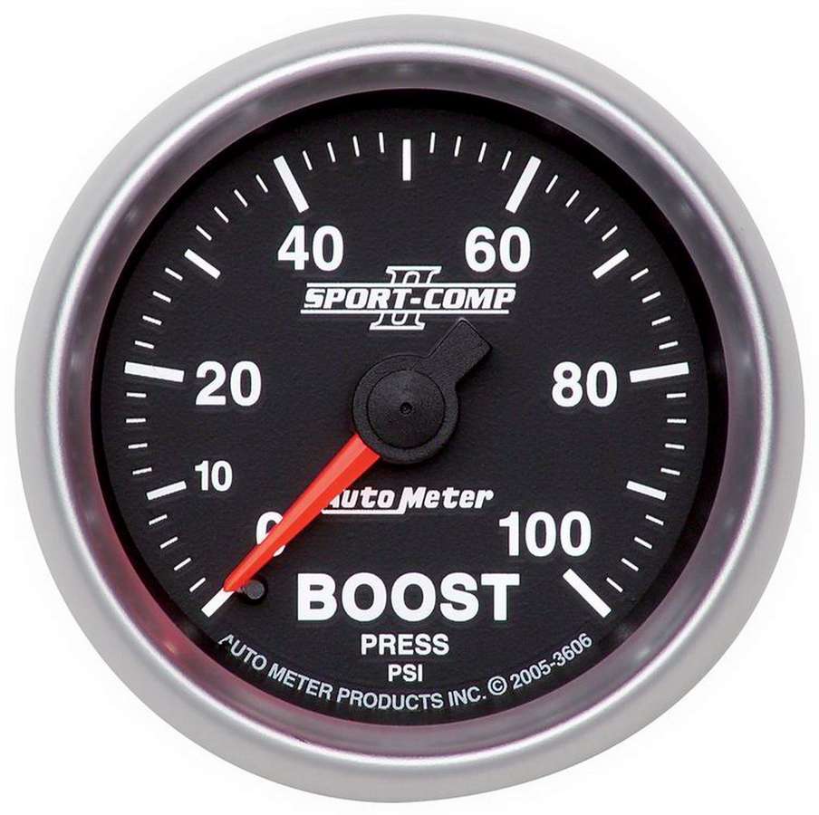 Autometer 2-1/16in S/C II Boost Gauge 0-100psi MPN ATM3606