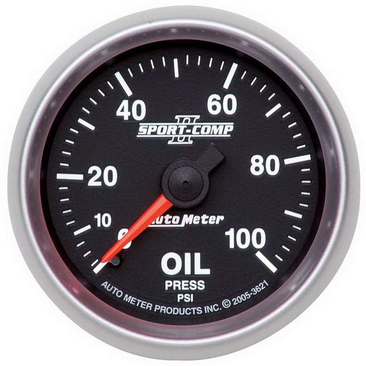 Autometer 2-1/16in S/C II Oil Pressure Gauge 0-100psi MPN ATM3621
