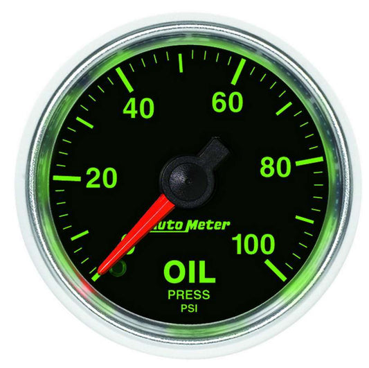 Autometer 2-1/16 GS Oil Pressure Gauge - 0-100psi MPN ATM3821