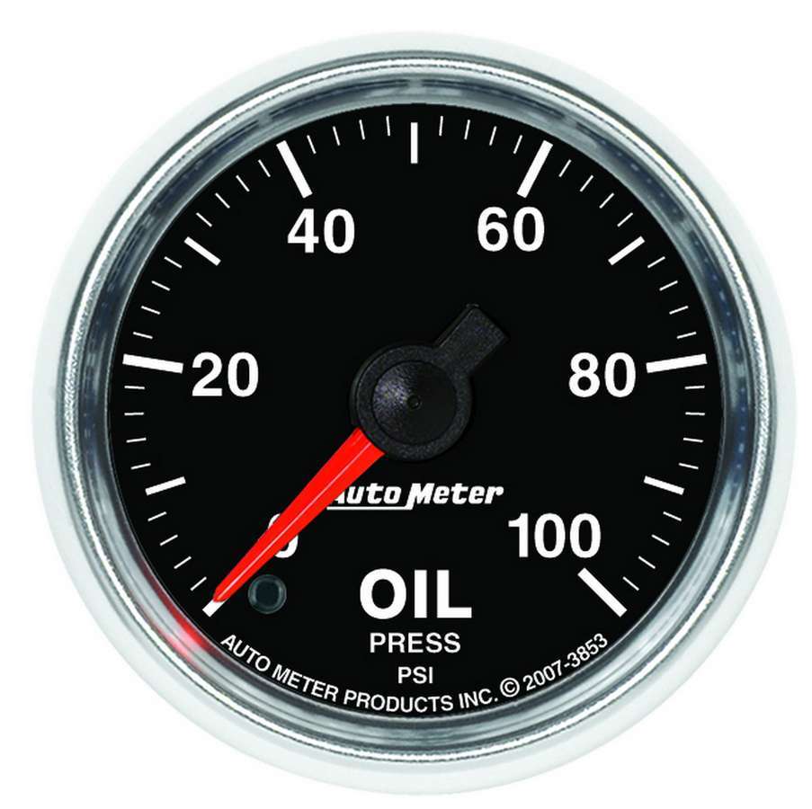 Autometer   2-1/16 GS Oil Pressure Gauge - 0-100psi  ATM3853