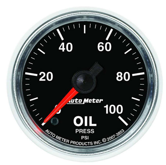Autometer 2-1/16 GS Oil Pressure Gauge - 0-100psi MPN ATM3853